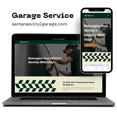 Garage Service Website Design by Aquorix